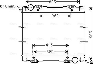 Ava Quality Cooling SC2027N - Радіатор, охолодження двигуна avtolavka.club