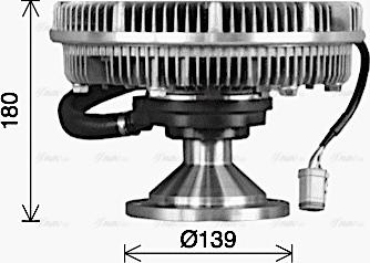 Ava Quality Cooling SCC059 - Зчеплення, вентилятор радіатора avtolavka.club