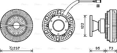 Ava Quality Cooling SCC039 - Зчеплення, вентилятор радіатора avtolavka.club