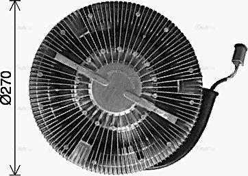 Ava Quality Cooling SCC074 - Зчеплення, вентилятор радіатора avtolavka.club