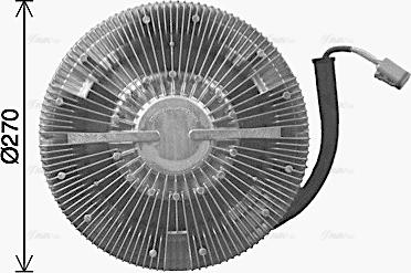 Ava Quality Cooling SCC077 - Зчеплення, вентилятор радіатора avtolavka.club