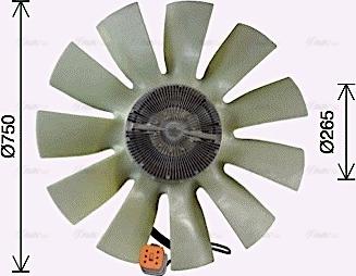 Ava Quality Cooling SCF058 - Вентилятор, охолодження двигуна avtolavka.club