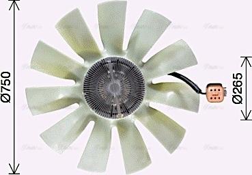 Ava Quality Cooling SCF069 - Вентилятор, охолодження двигуна avtolavka.club