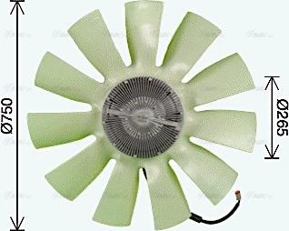 Ava Quality Cooling SCF087 - Вентилятор, охолодження двигуна avtolavka.club