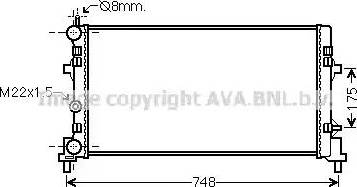 Ava Quality Cooling ST2041 - Радіатор, охолодження двигуна avtolavka.club