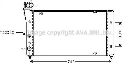 Ava Quality Cooling ST 2030 - Радіатор, охолодження двигуна avtolavka.club