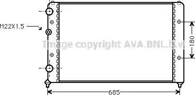 Ava Quality Cooling ST 2031 - Радіатор, охолодження двигуна avtolavka.club