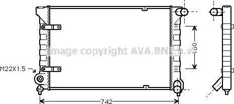 Ava Quality Cooling ST 2020 - Радіатор, охолодження двигуна avtolavka.club