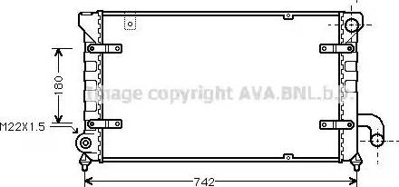 Ava Quality Cooling ST 2028 - Радіатор, охолодження двигуна avtolavka.club