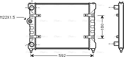 Ava Quality Cooling ST 2023 - Радіатор, охолодження двигуна avtolavka.club