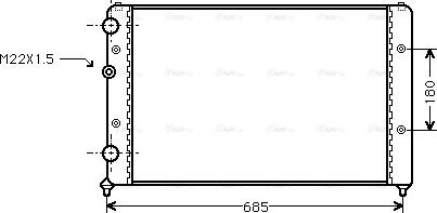 Ava Quality Cooling STA2031 - Радіатор, охолодження двигуна avtolavka.club