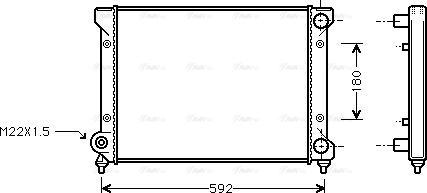 Ava Quality Cooling STA2033 - Радіатор, охолодження двигуна avtolavka.club