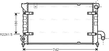 Ava Quality Cooling STA2028 - Радіатор, охолодження двигуна avtolavka.club