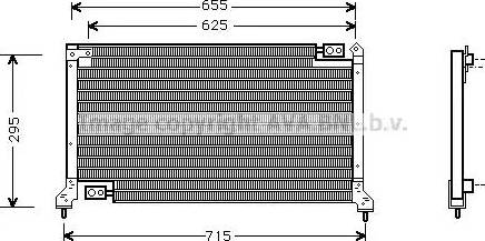 Ava Quality Cooling SU 5030 - Конденсатор, кондиціонер avtolavka.club