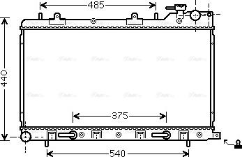 Ava Quality Cooling SU2098 - Радіатор, охолодження двигуна avtolavka.club