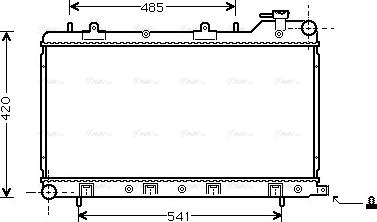 Ava Quality Cooling SU 2045 - Радіатор, охолодження двигуна avtolavka.club