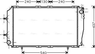 Ava Quality Cooling SU 2055 - Радіатор, охолодження двигуна avtolavka.club