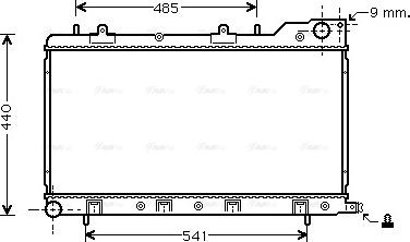 Ava Quality Cooling SU 2071 - Радіатор, охолодження двигуна avtolavka.club