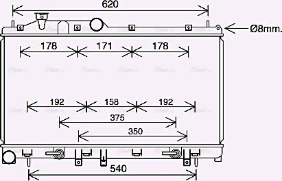 Ava Quality Cooling SU2114 - Радіатор, охолодження двигуна avtolavka.club