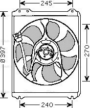 Ava Quality Cooling SU 7514 - Вентилятор, охолодження двигуна avtolavka.club