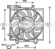Ava Quality Cooling SU7516 - Вентилятор, охолодження двигуна avtolavka.club