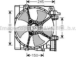 Ava Quality Cooling SU 7513 - Вентилятор, охолодження двигуна avtolavka.club