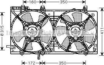 Ava Quality Cooling SU 7512 - Вентилятор, охолодження двигуна avtolavka.club