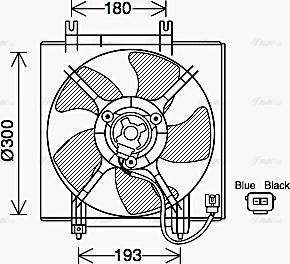 Ava Quality Cooling SU7517 - Вентилятор, охолодження двигуна avtolavka.club