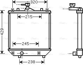 Ava Quality Cooling SZA2064 - Радіатор, охолодження двигуна avtolavka.club