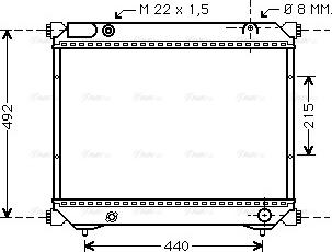 Ava Quality Cooling SZA2039 - Радіатор, охолодження двигуна avtolavka.club