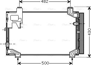 Ava Quality Cooling TO5394D - Конденсатор, кондиціонер avtolavka.club