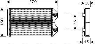 Ava Quality Cooling TO 6369 - Теплообмінник, опалення салону avtolavka.club