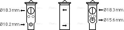 Ava Quality Cooling TO1703 - Розширювальний клапан, кондиціонер avtolavka.club