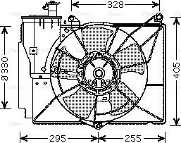 Ava Quality Cooling TO 7548 - Вентилятор, охолодження двигуна avtolavka.club