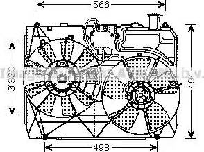 Ava Quality Cooling TO 7534 - Вентилятор, охолодження двигуна avtolavka.club