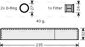 Ava Quality Cooling TO D349 - Осушувач, кондиціонер avtolavka.club