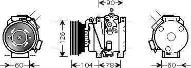 Ava Quality Cooling TO K449 - Компресор, кондиціонер avtolavka.club