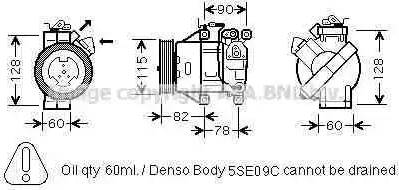 Ava Quality Cooling TO K479 - Компресор, кондиціонер avtolavka.club