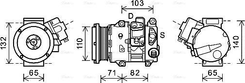 Ava Quality Cooling TOK659 - Компресор, кондиціонер avtolavka.club