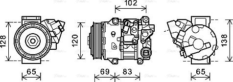 Ava Quality Cooling TOK661 - Компресор, кондиціонер avtolavka.club