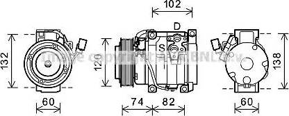 Ava Quality Cooling TOK612 - Компресор, кондиціонер avtolavka.club