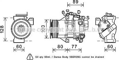 Ava Quality Cooling TOK681 - Компресор, кондиціонер avtolavka.club