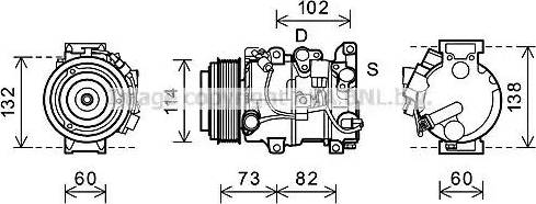 Ava Quality Cooling TOK639 - Компресор, кондиціонер avtolavka.club