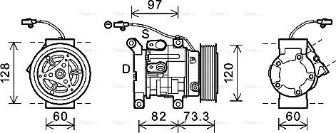 Ava Quality Cooling TOK625 - Компресор, кондиціонер avtolavka.club