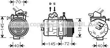 Ava Quality Cooling TO K388 - Компресор, кондиціонер avtolavka.club