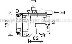 Ava Quality Cooling TOK707 - Компресор, кондиціонер avtolavka.club