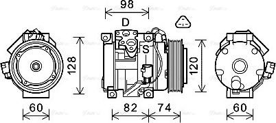 Ava Quality Cooling TOK724 - Компресор, кондиціонер avtolavka.club