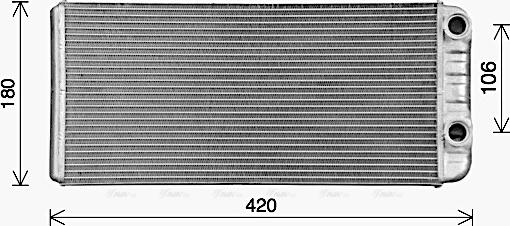 Ava Quality Cooling VL6114 - Теплообмінник, опалення салону avtolavka.club