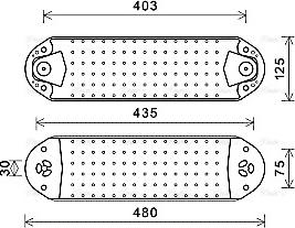 Ava Quality Cooling VL3074 - Масляний радіатор, рухове масло avtolavka.club