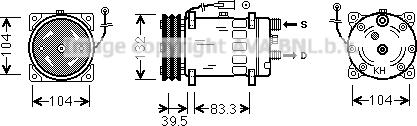 Ava Quality Cooling VLK080 - Компресор, кондиціонер avtolavka.club